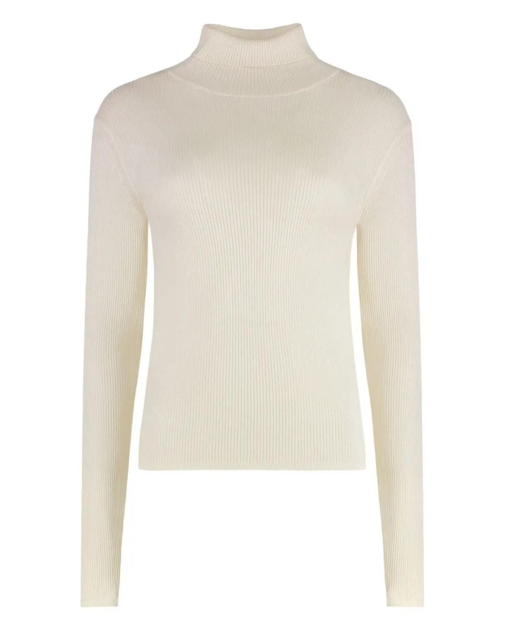 Pull Côtelé À Col Roulé SABLYN en coloris White