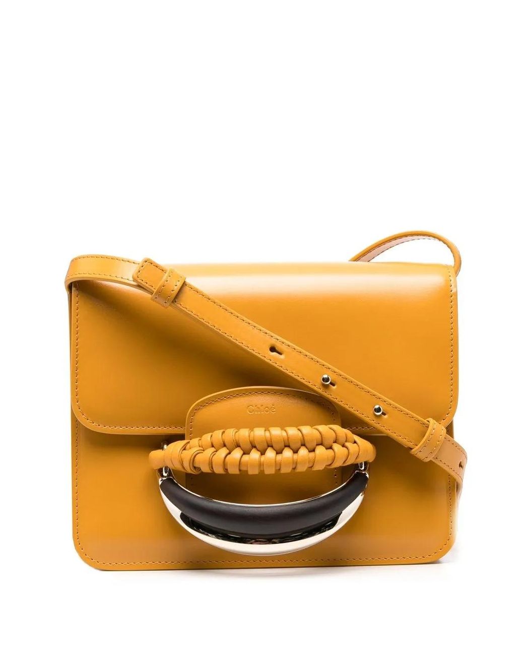 Chloé Orange Kattie Leather Cross Body Bag