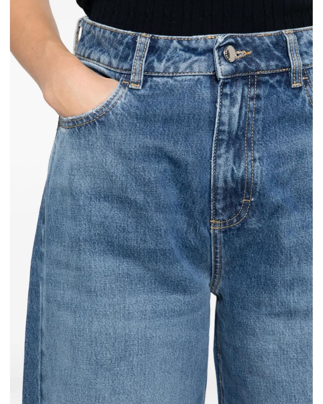 ICON DENIM Blue Debby Wide-Leg Jeans