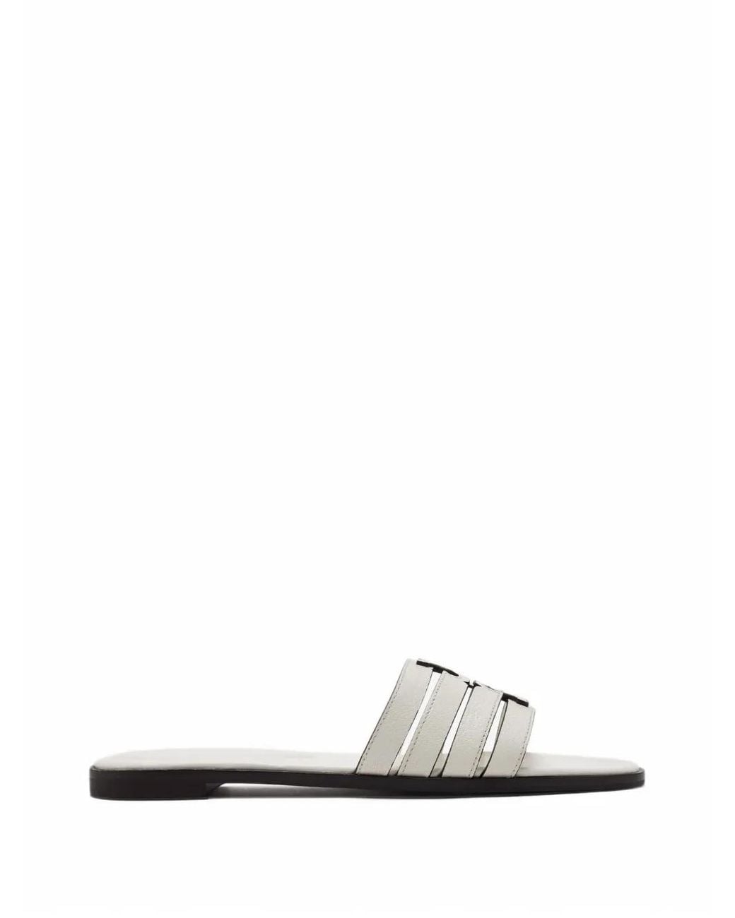 Tory Burch White Ines Cage Sandals