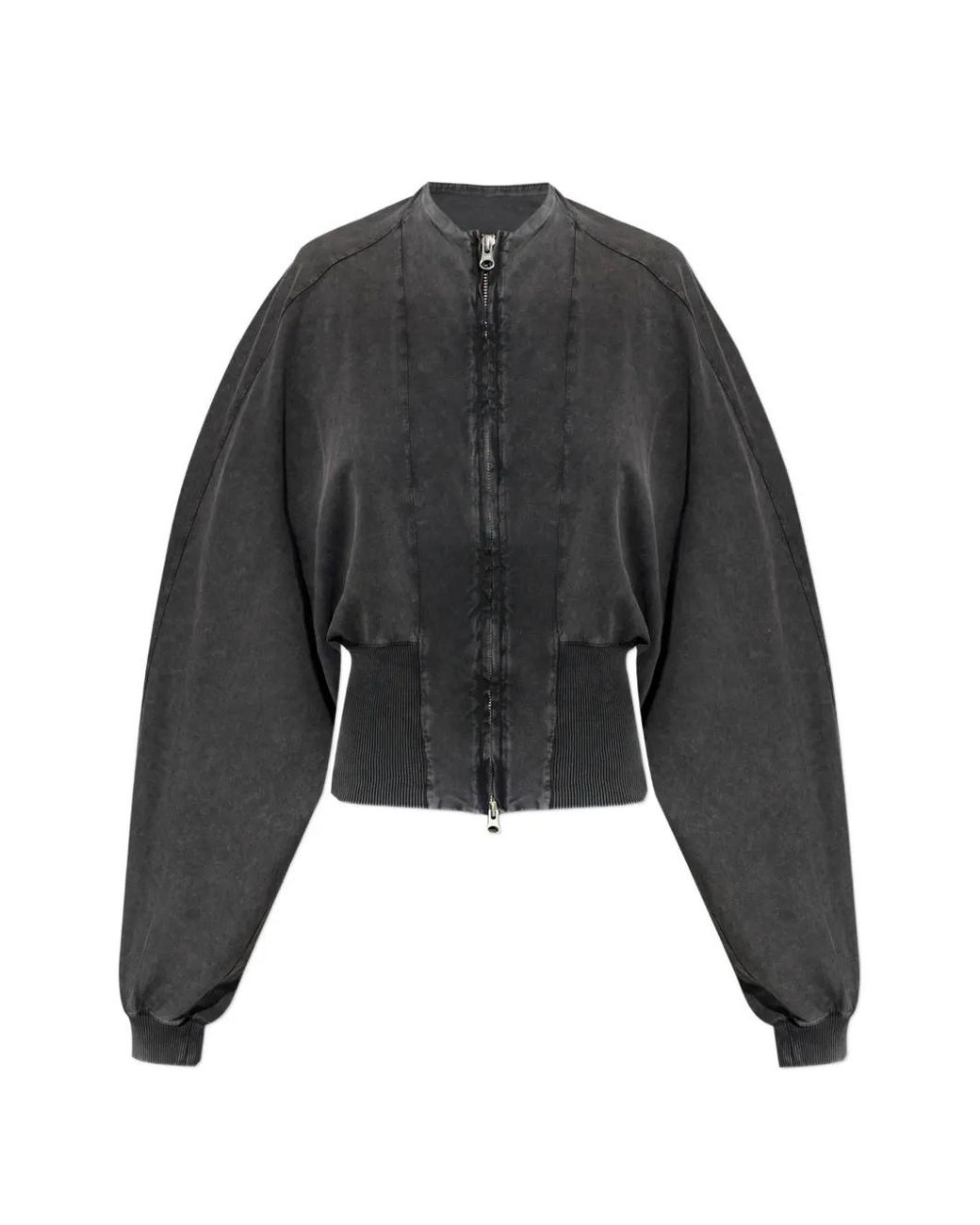 KNWLS Black Zip Ribbed Jacket