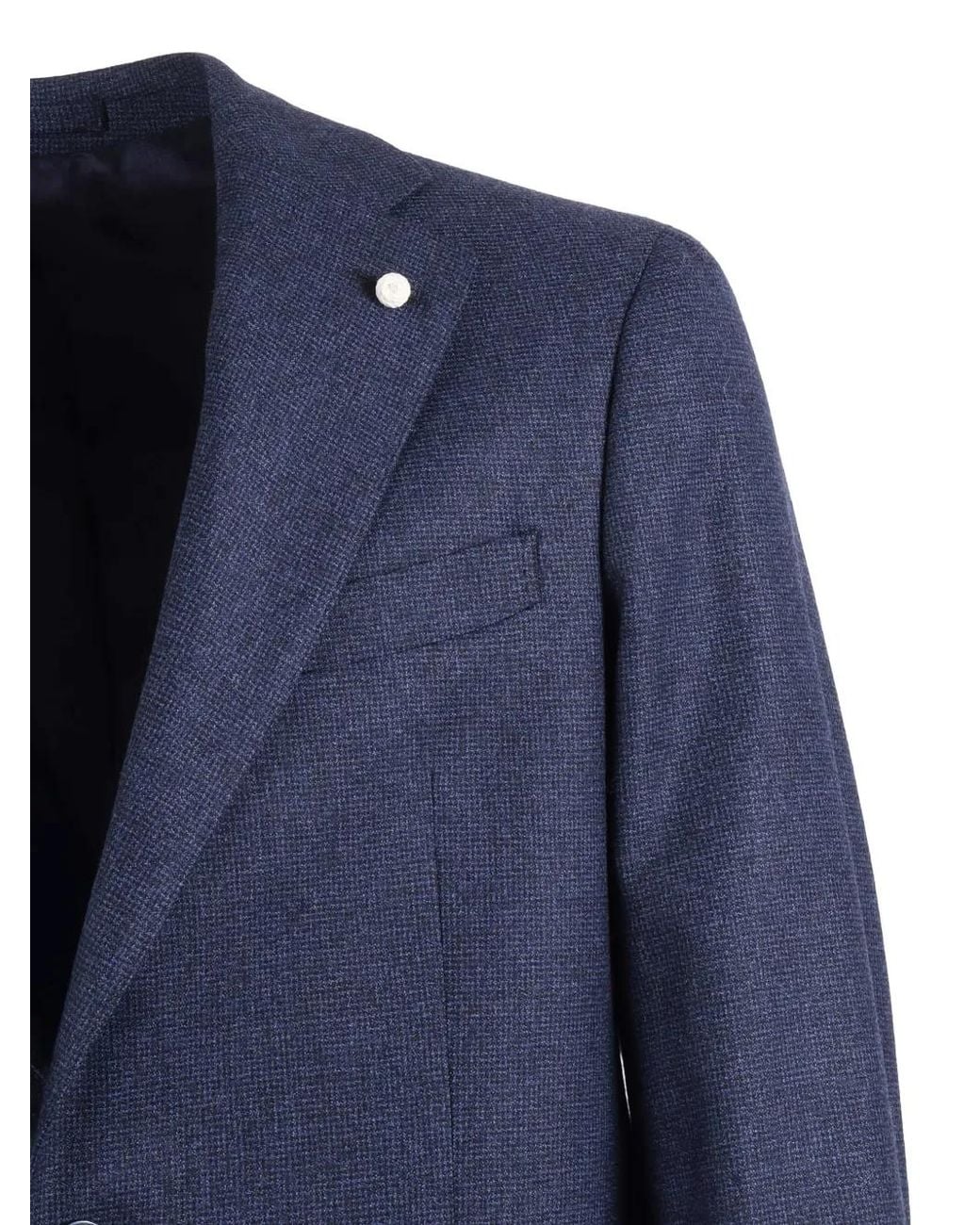 L.b.m. 1911 Pak Met Enkele Rij Knopen in het Blue voor heren