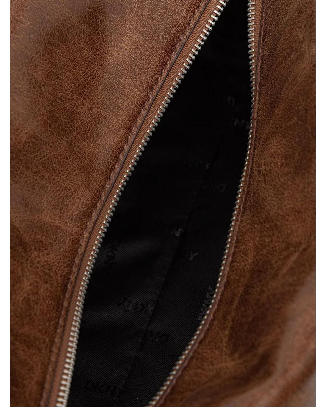 DKNY Brown Amelie Bear-Charm Tote Bag