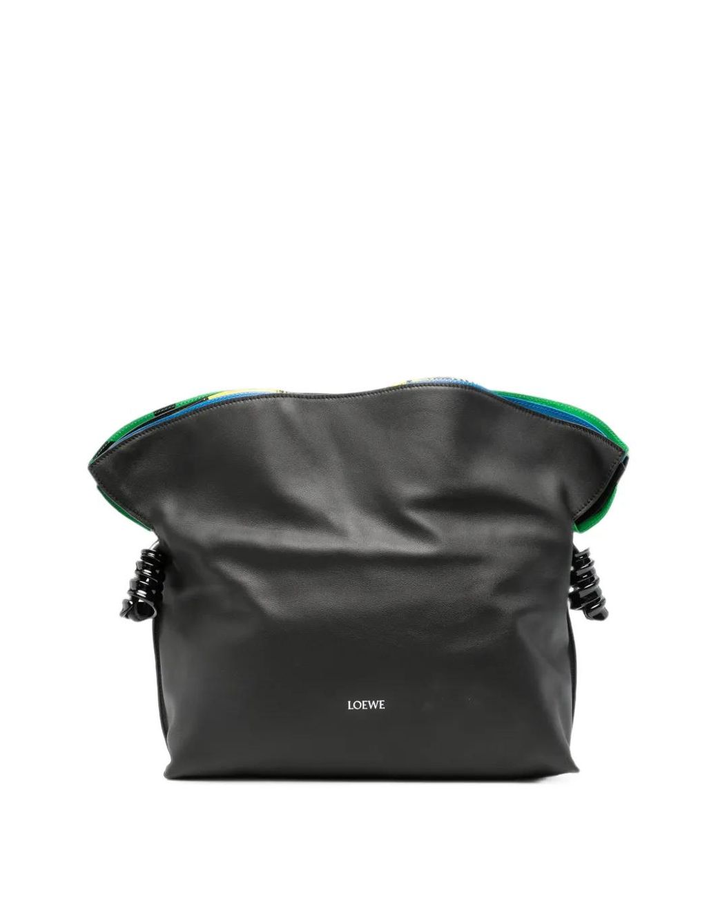 Loewe Black Medium Millefeuille Flamenco Clutch