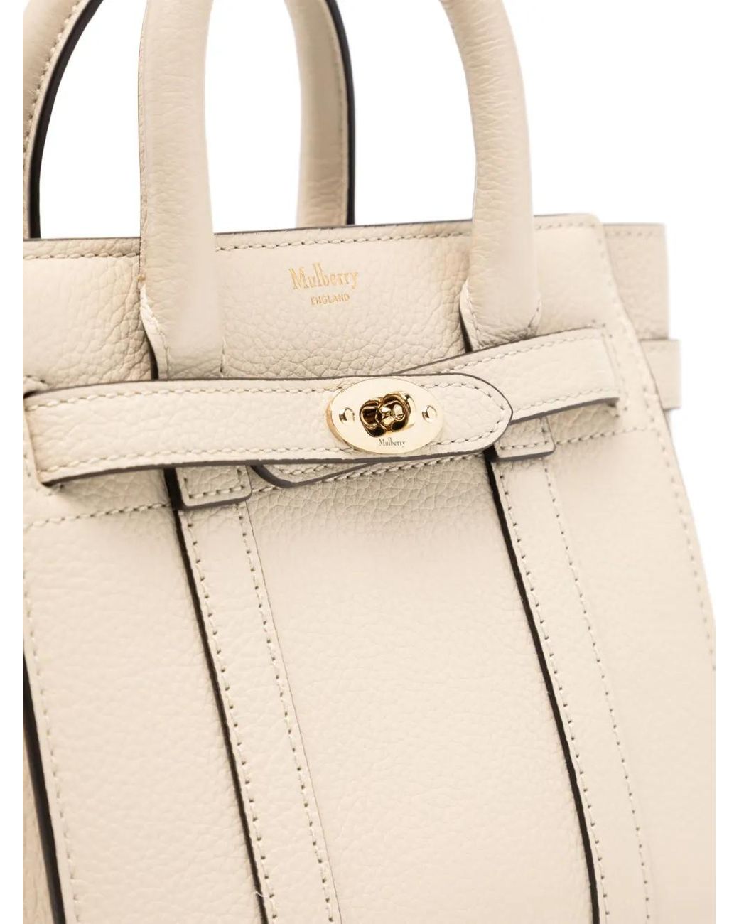 Mulberry Natural Mini Bayswater Crossbody Bag