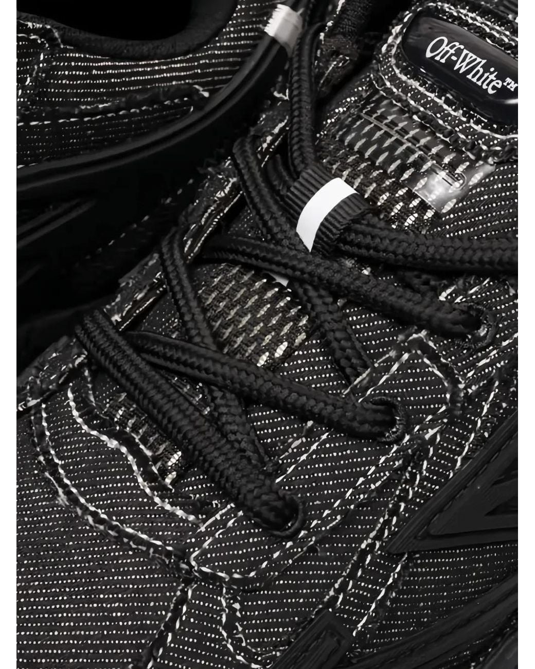Off-White c/o Virgil Abloh Black Be Right Back Denim Sneakers for men