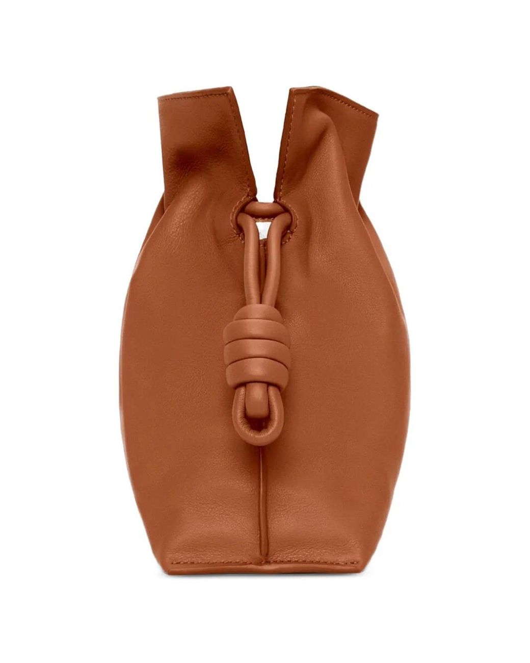 Loewe Brown Flamenco Medium Leather Clutch