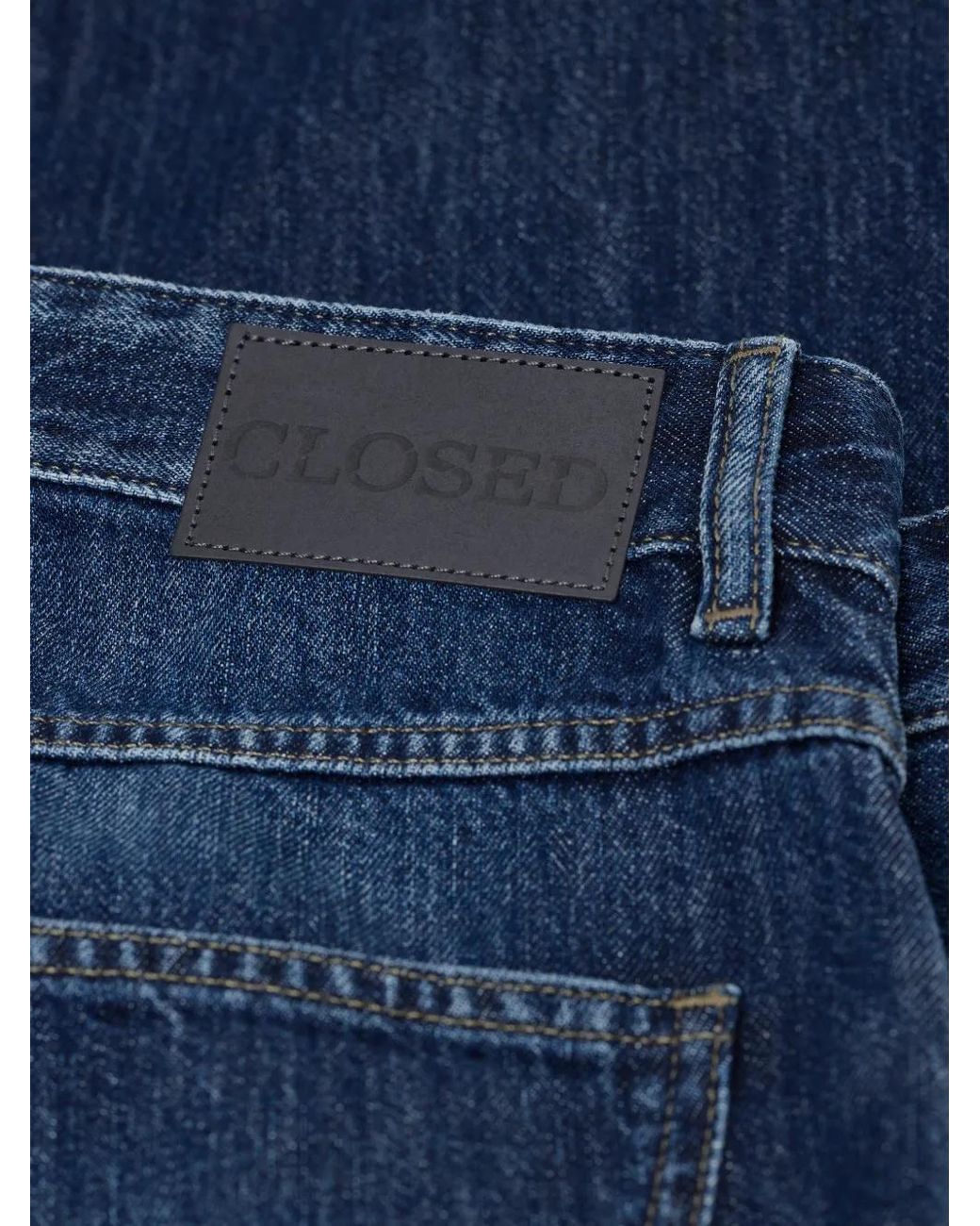 Closed Blue Cooper True Faded-Effect Straight-Leg Jeans for men