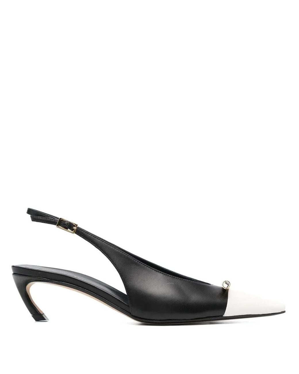 Lanvin Black Rita Slingback-Pumps 50Mm