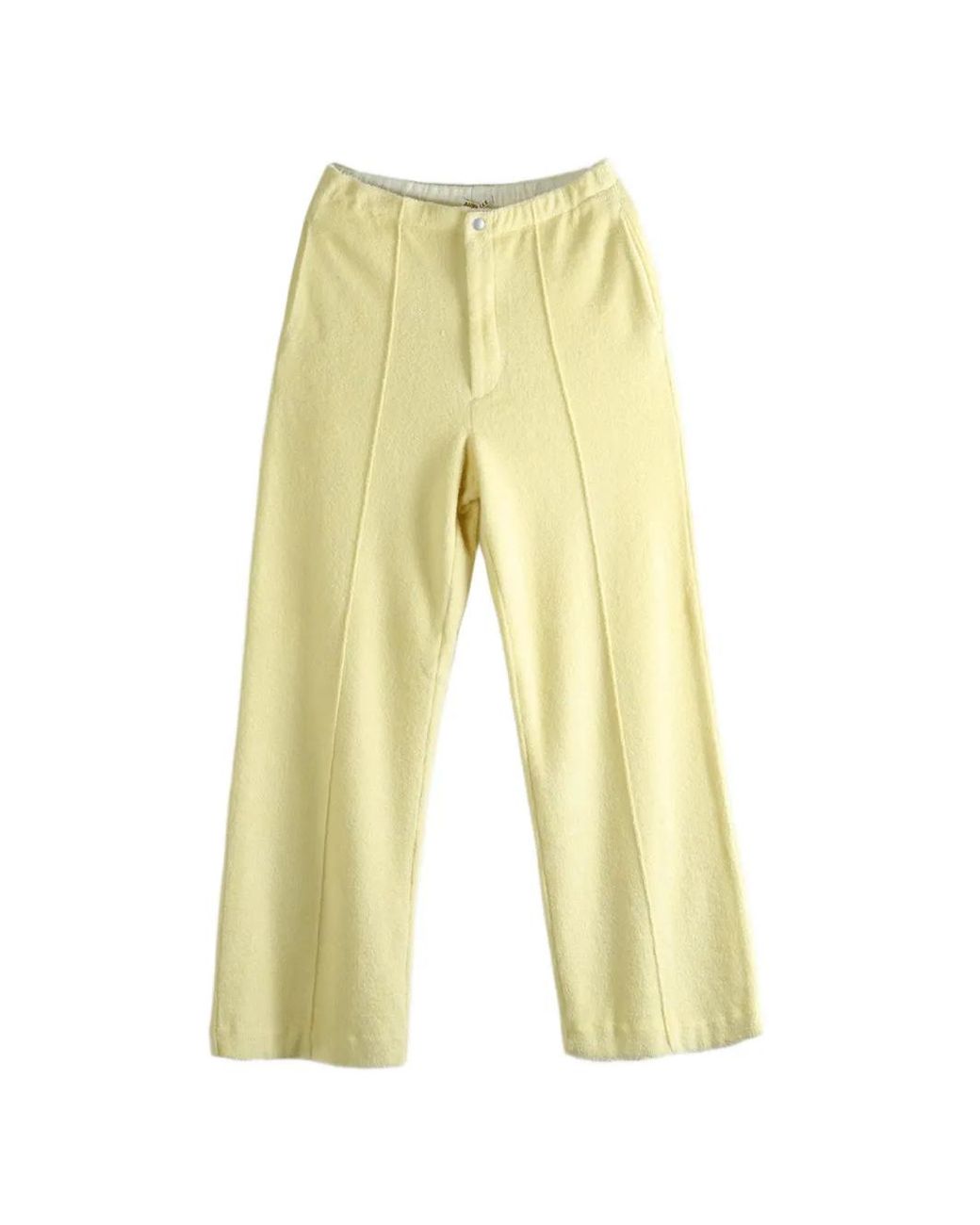 Auralee Yellow Seamed Trousers