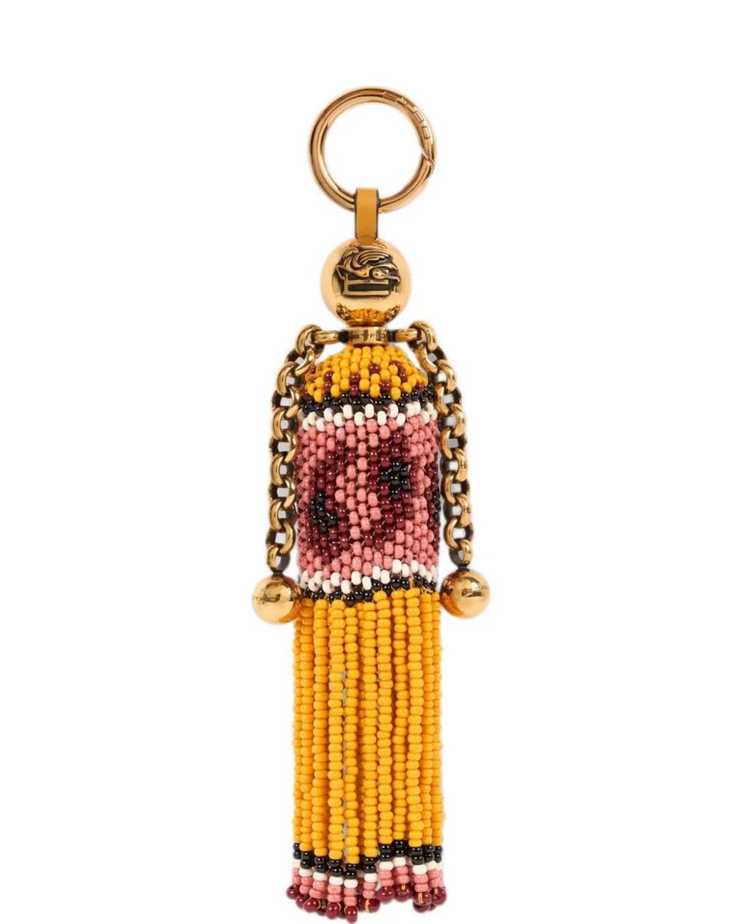 Etro Metallic Doll Charm With Beads