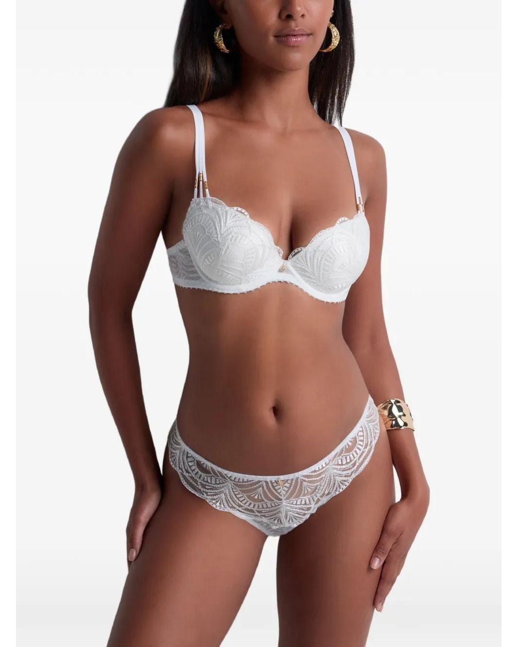 Aubade White Vibes Embroidered Briefs
