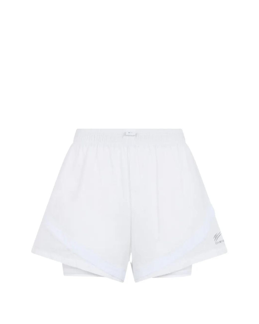 Philipp Plein White Elasticated-Waist Shorts