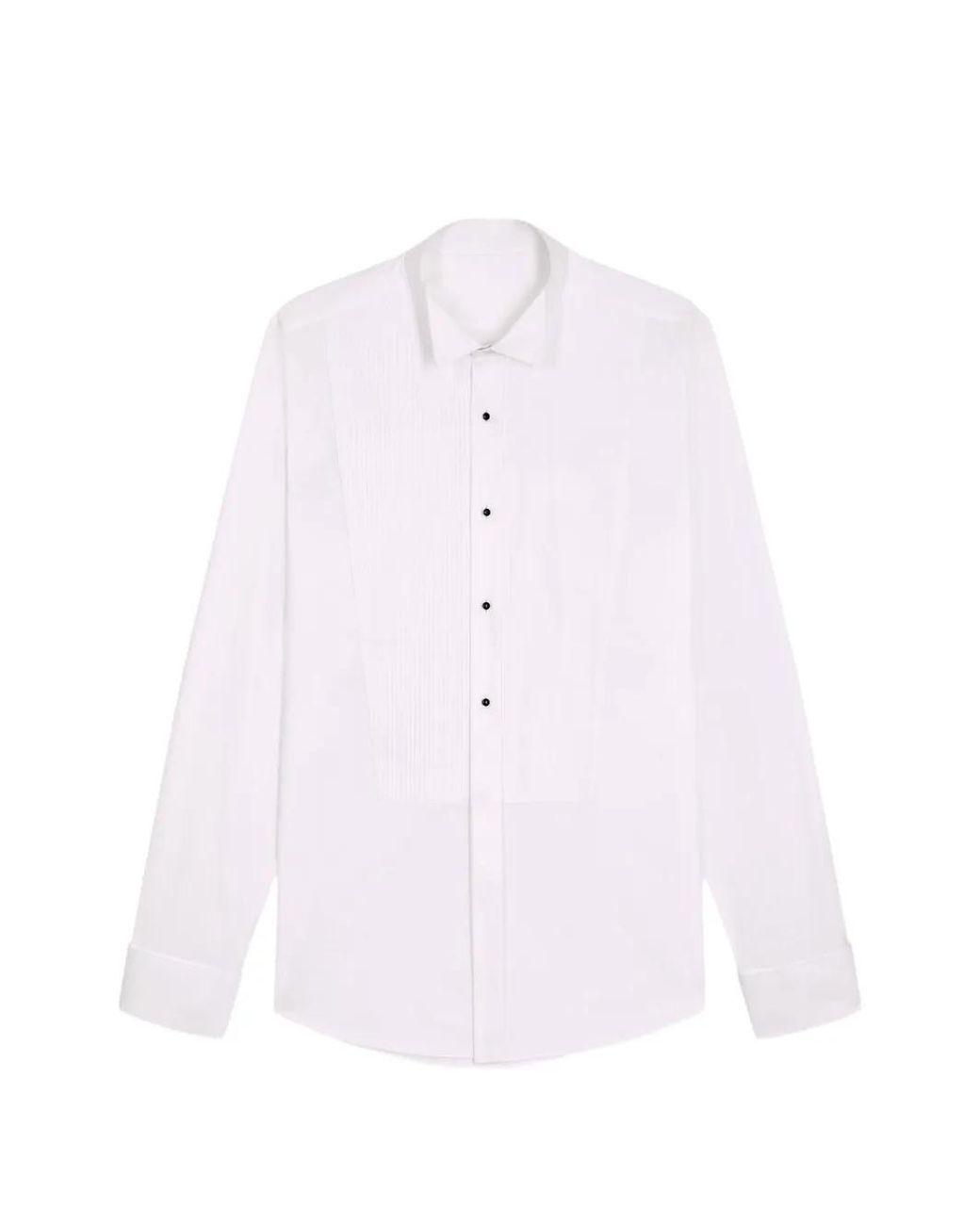 Fursac Pink Pleated Bib-Front Shirt for men