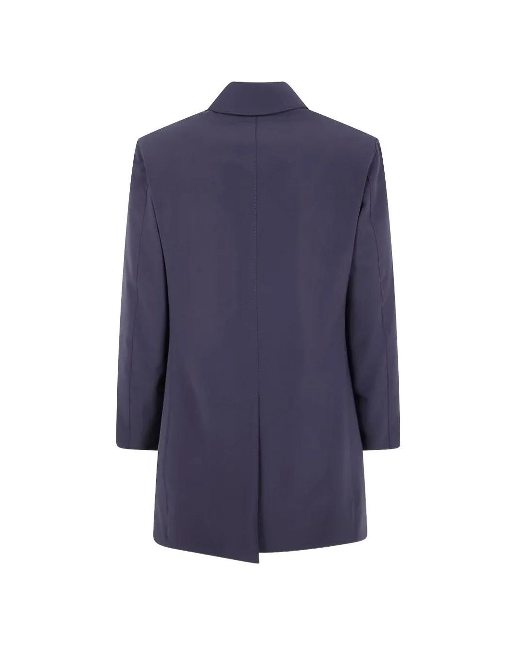 Aspesi Blue Buttoned Coat for men