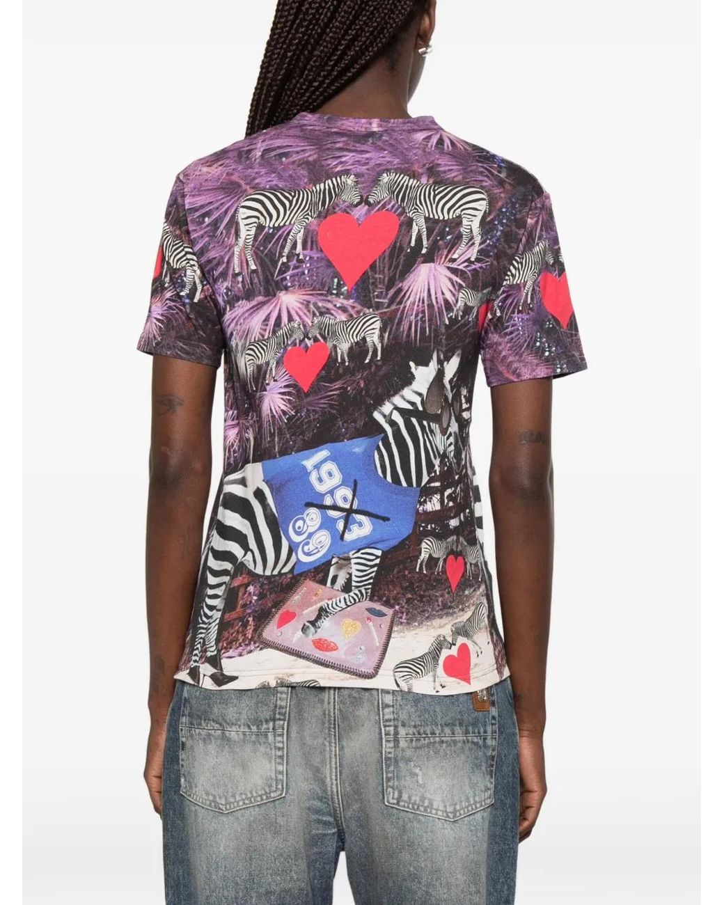 The Artistylist Purple Graphic-Print T-Shirt