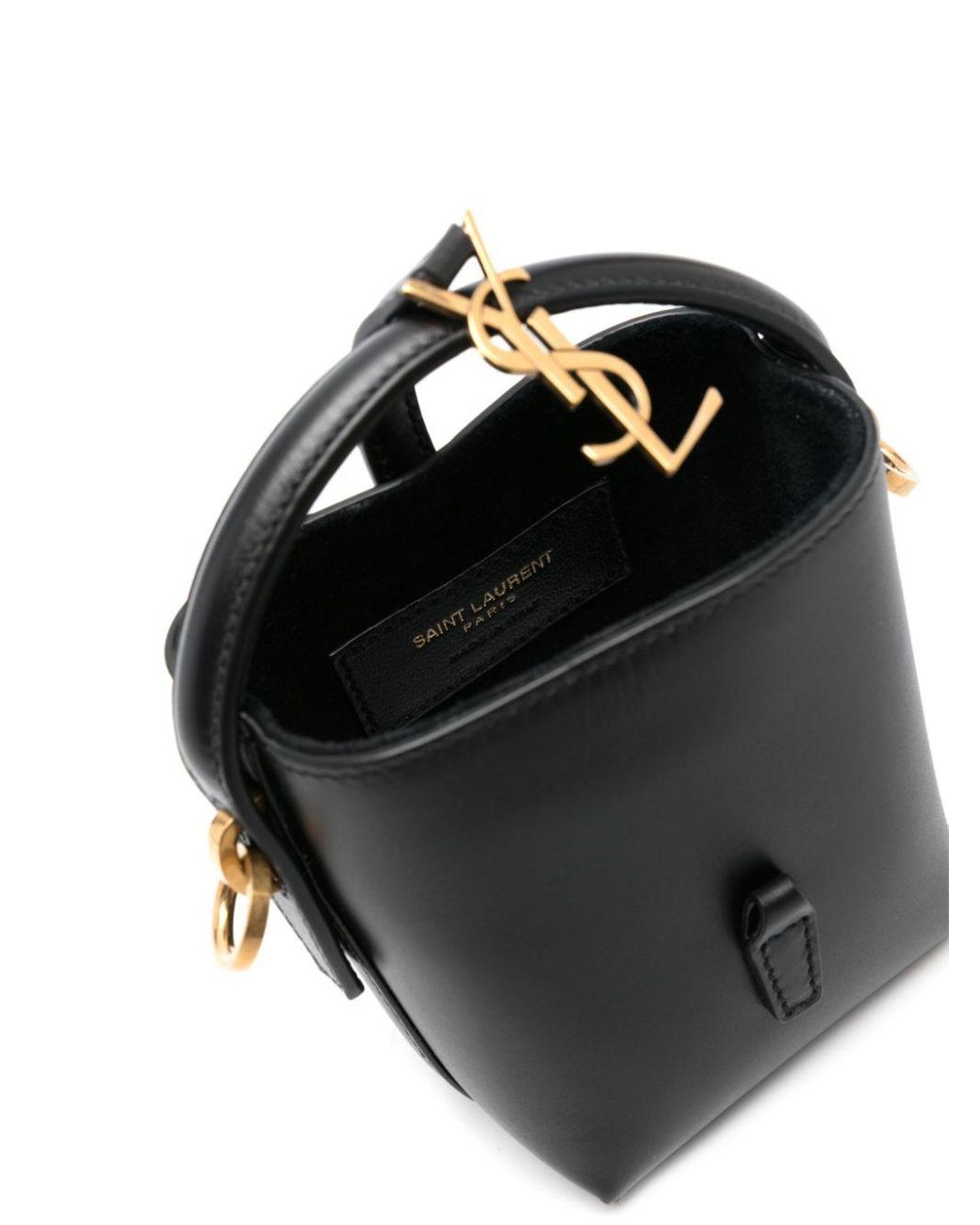 【SAINT LAURENT】LE 37 MICRO CROSSBODY BAG Saint Laurent Le 37 Micro YSL Leather Bucket Bag | Neiman Marcus