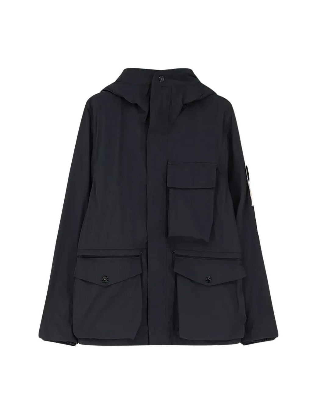 Stone Island Blue Short Parka for men