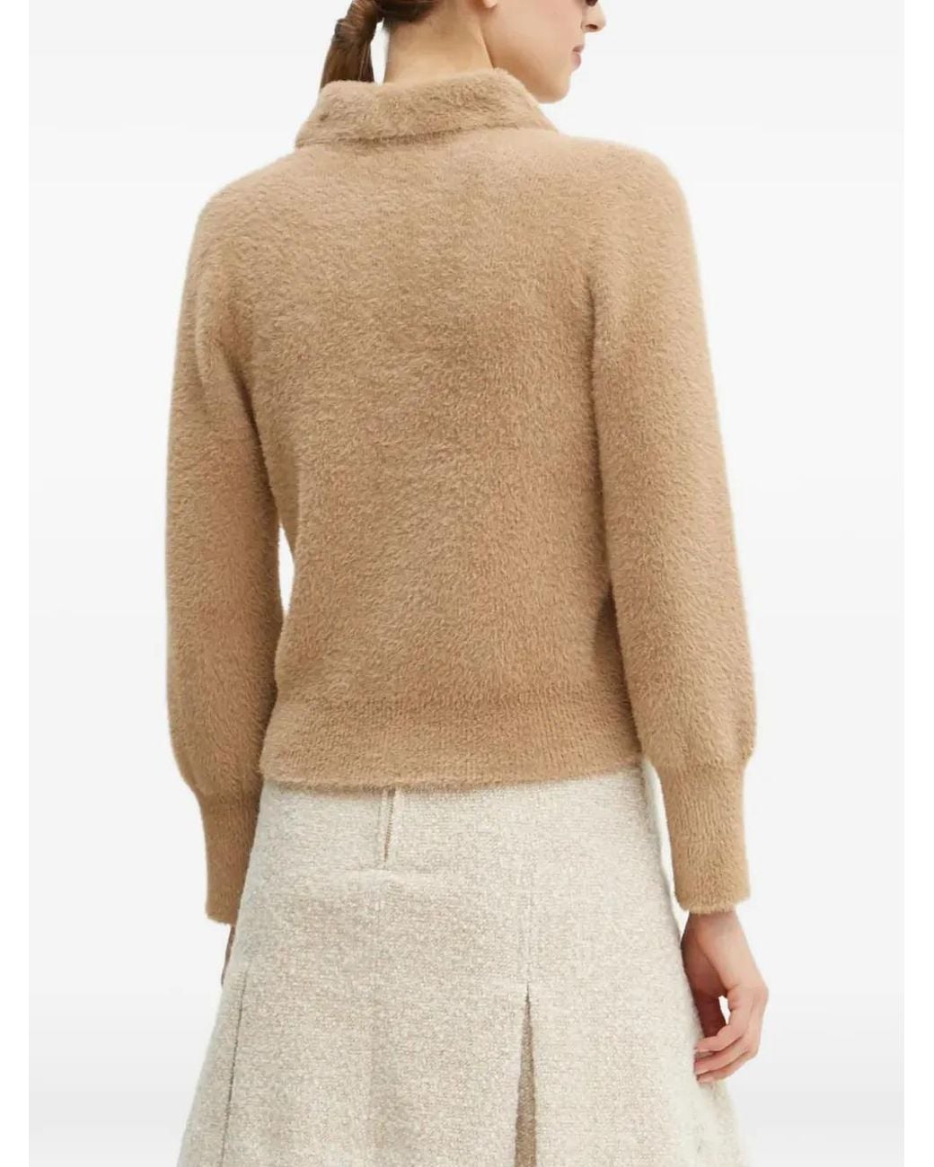 Morgan Natural Zip-Up Cardigan