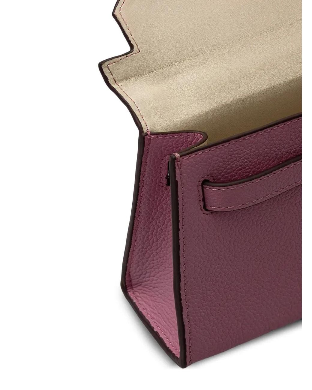Silvian Heach Pink Sanita Leather Tote Bag