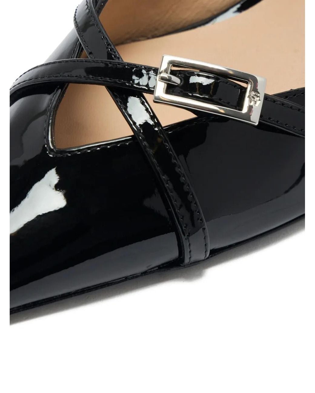 Stuart Weitzman Black Georgie Buckle-Strap Pumps