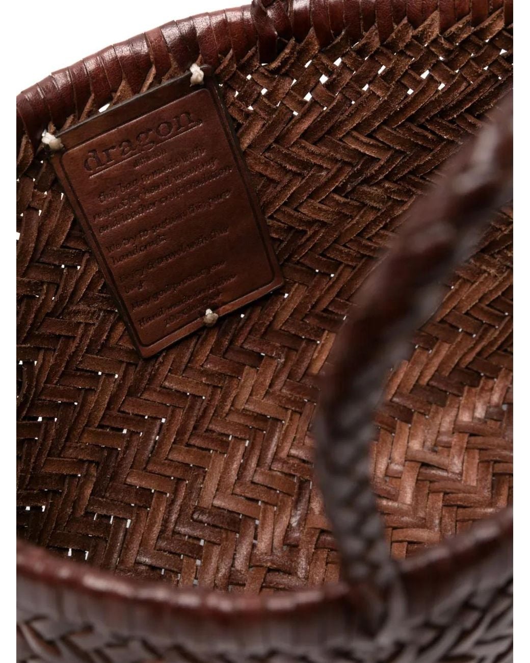 Dragon Diffusion Brown Mini Flat Gora Tote Bag
