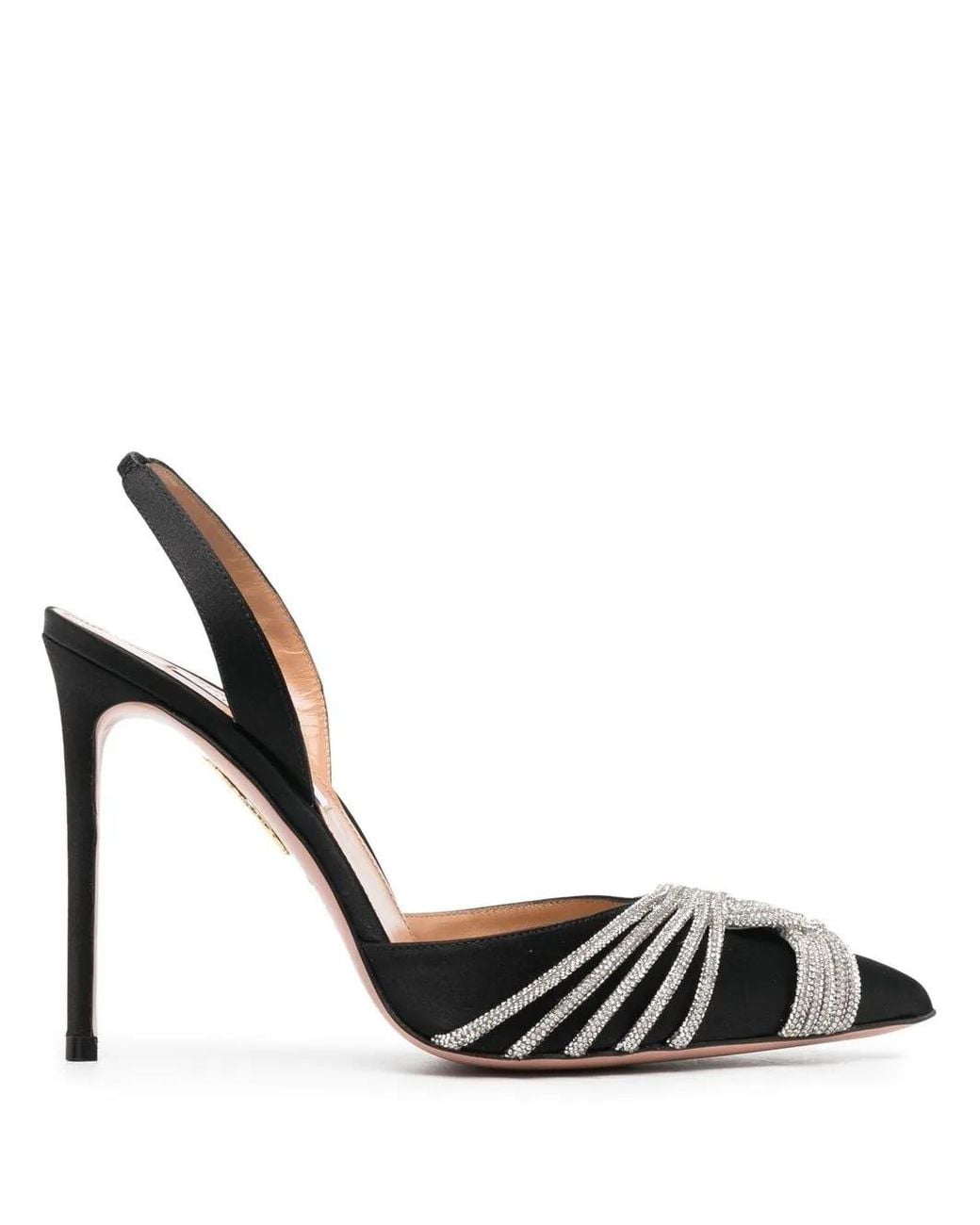 Aquazzura Metallic Crystal-Embellished 115Mm Heeled Pumps
