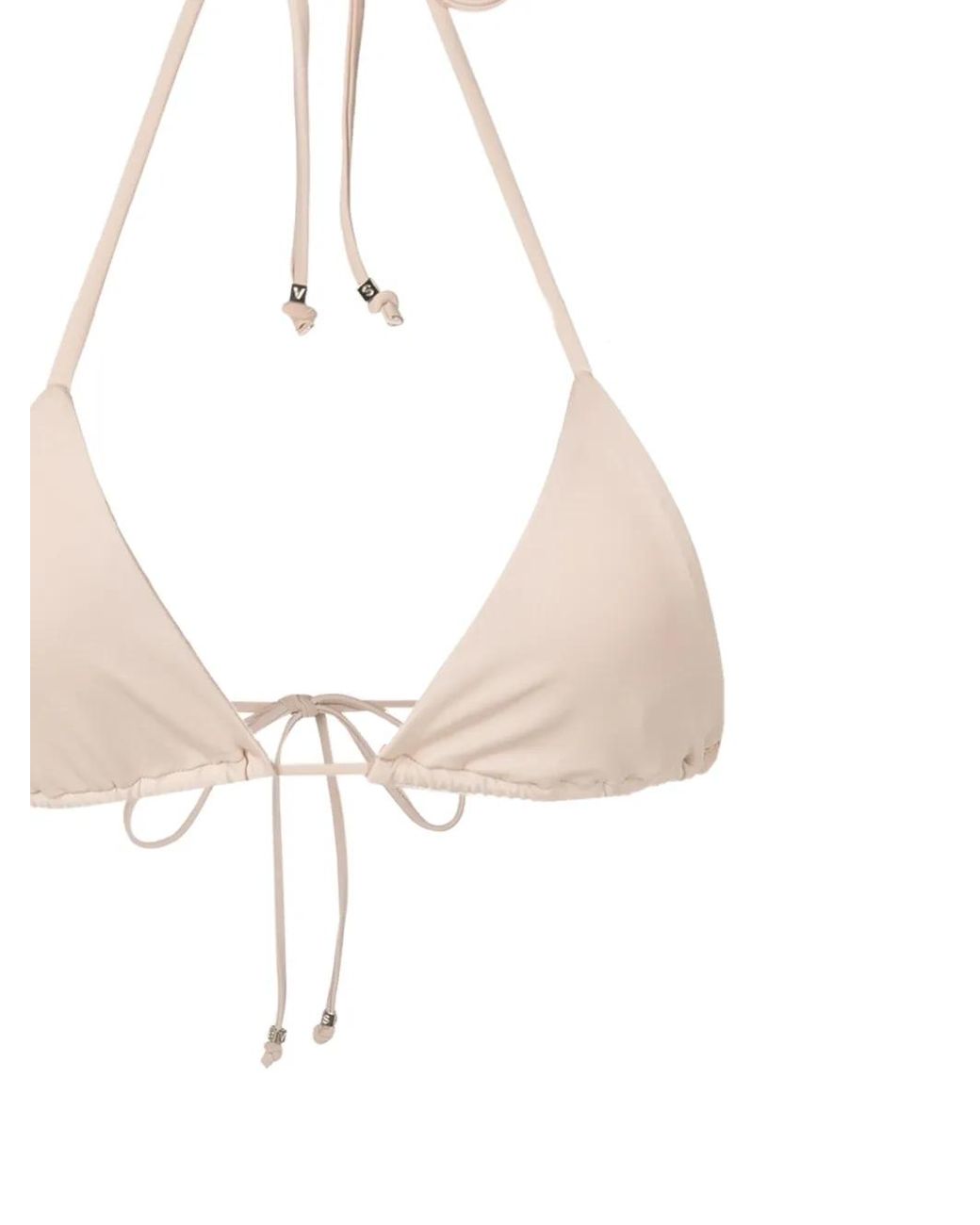 Amir Slama White Halterneck Triangle Bikini