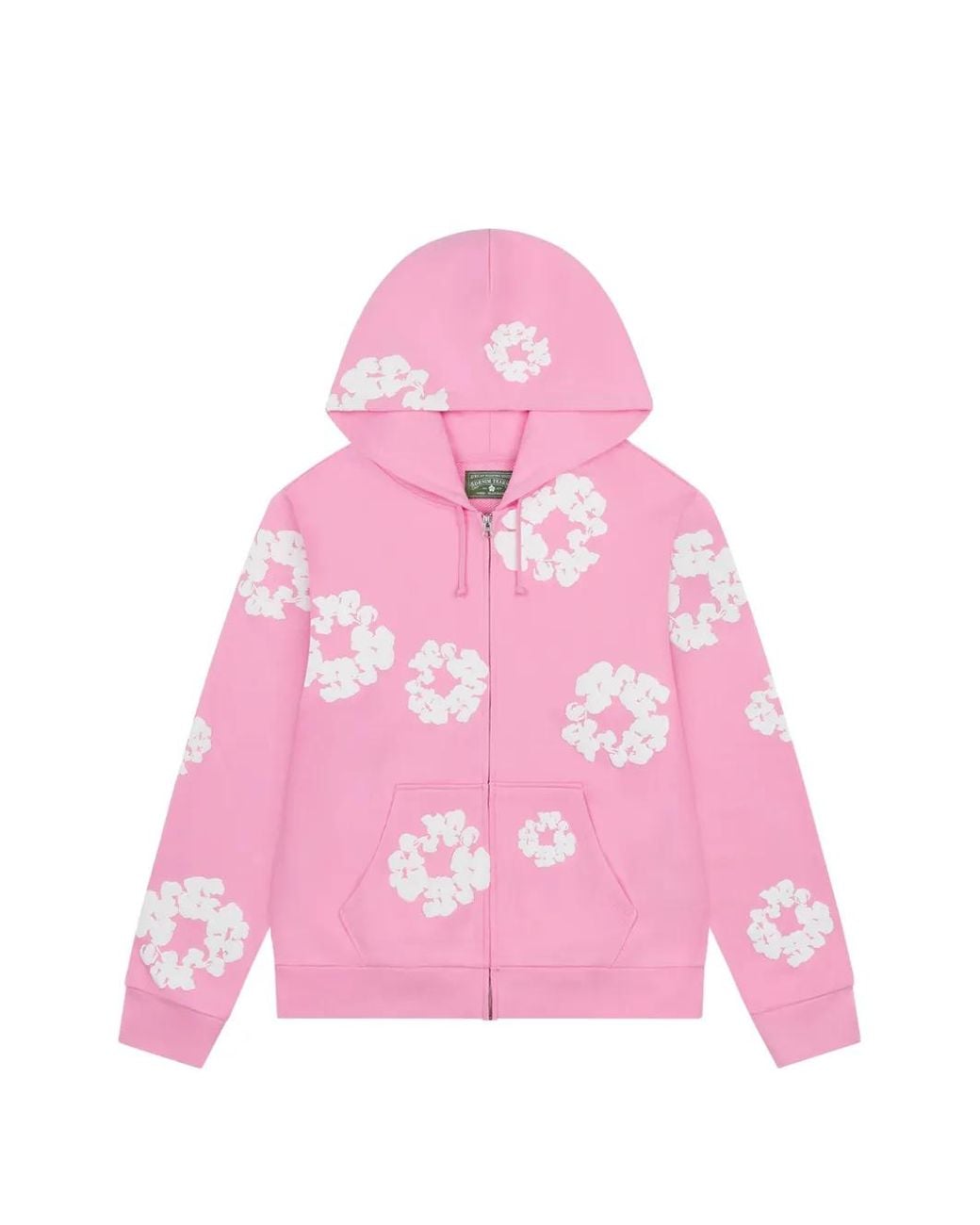 DENIM TEARS Pink Sweat Zippé À Capuche for men