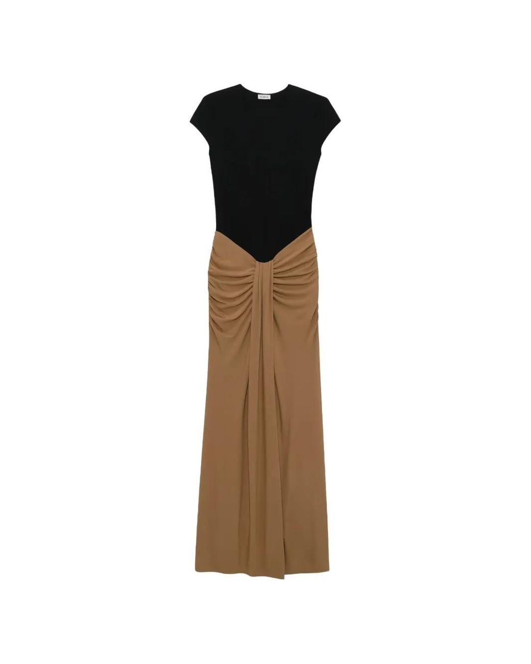 Jonathan Simkhai Natural Matilde Draped Jersey Maxi Dress