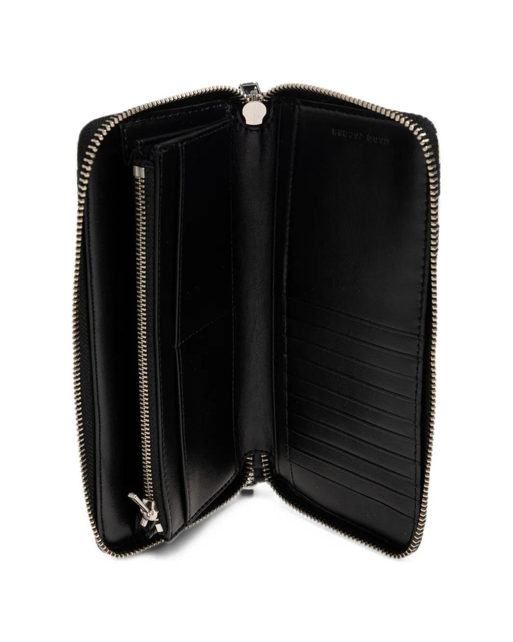 Marc Jacobs White The Wallet Striped Wallet