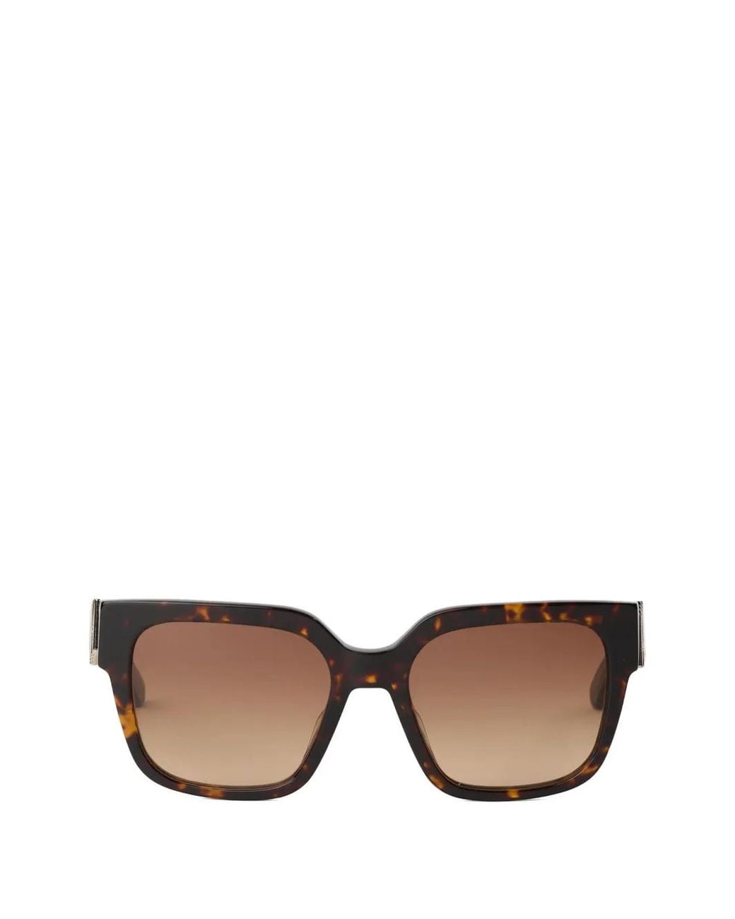 Karl Lagerfeld Brown Monogram Square Sunglasses