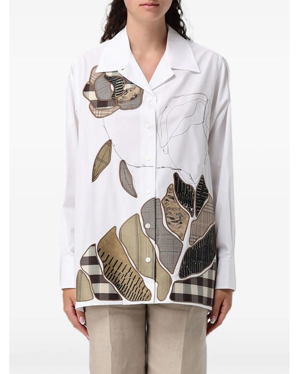 Giacca-Camicia Con Design Patchwork di Antonio Marras in Gray