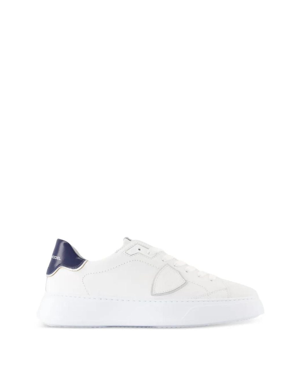 Philippe Model White Temple Round-Toe Sneakers for men