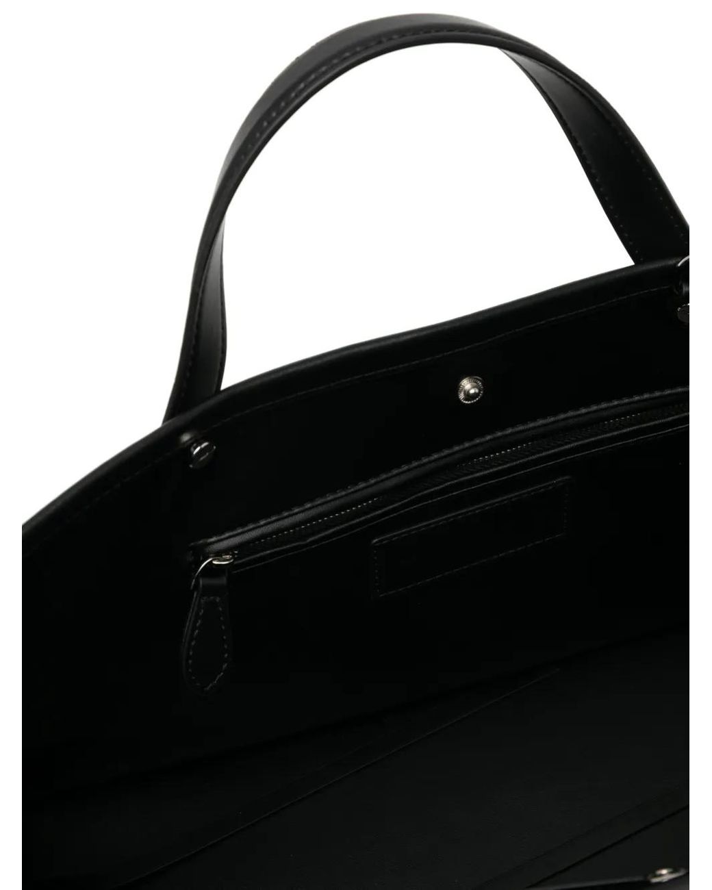 Senso Black Daryl Leather Tote Bag