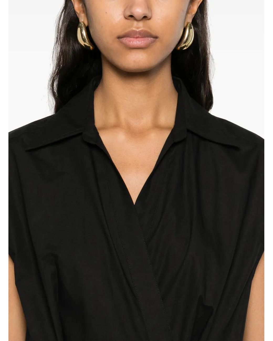 A.P.C. Black Athéna Midi Dress