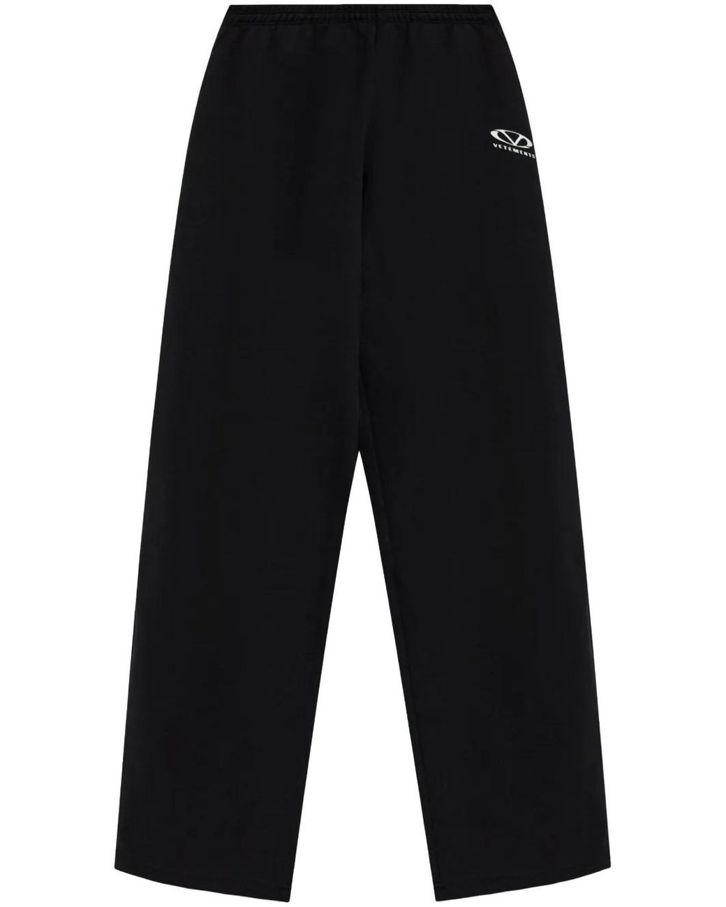 Vetements Blue Logo-Print Cotton Pants for men
