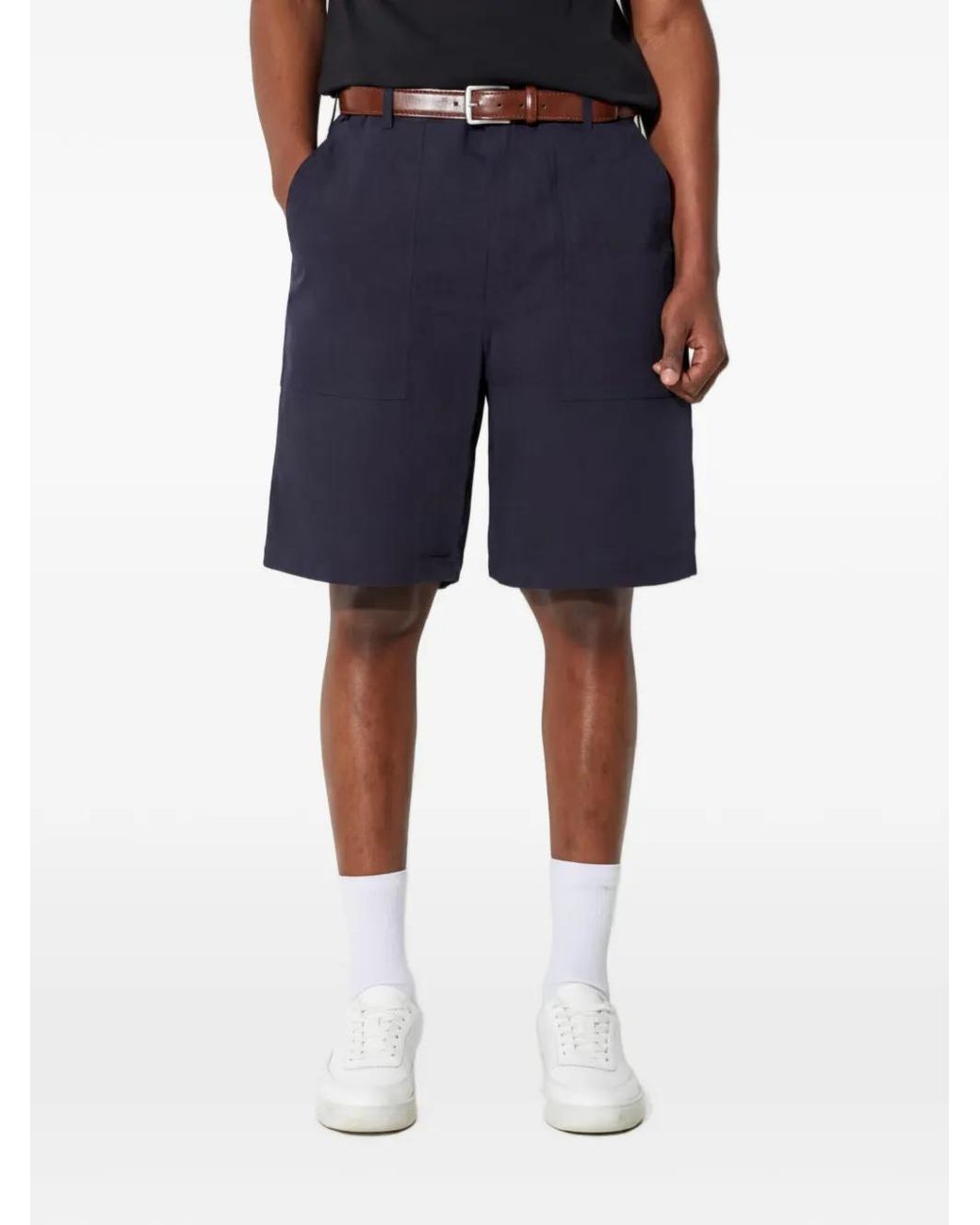 Engineered Garments Blue Patch-Pocket Shorts for men