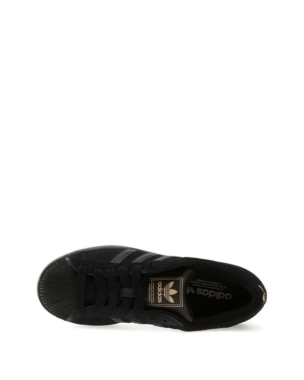 Adidas Black Superstar Ii Three-Stripes Sneakers