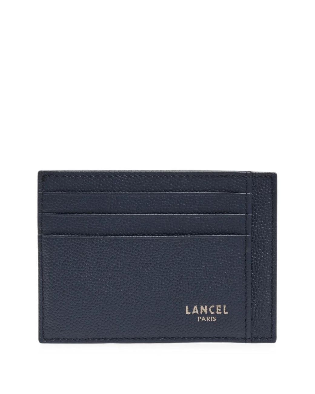 Lancel Blue Leon Textured-Leather Cardholder for men