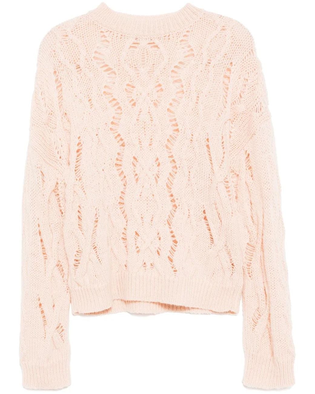 Our Legacy Pink Cable Sonar Round-Neck Jumper for men