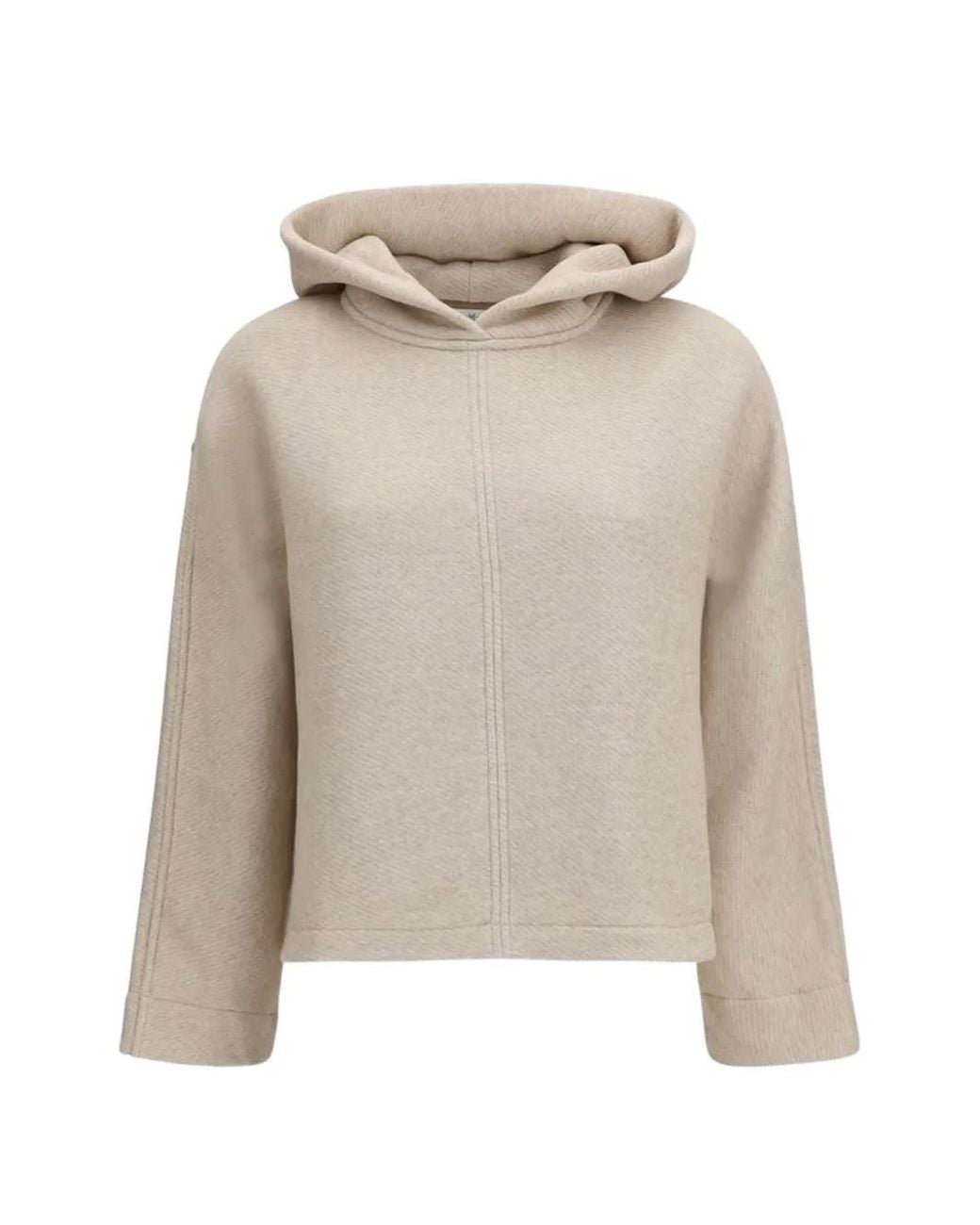 Max Mara White Sweater With Embroidered Logo