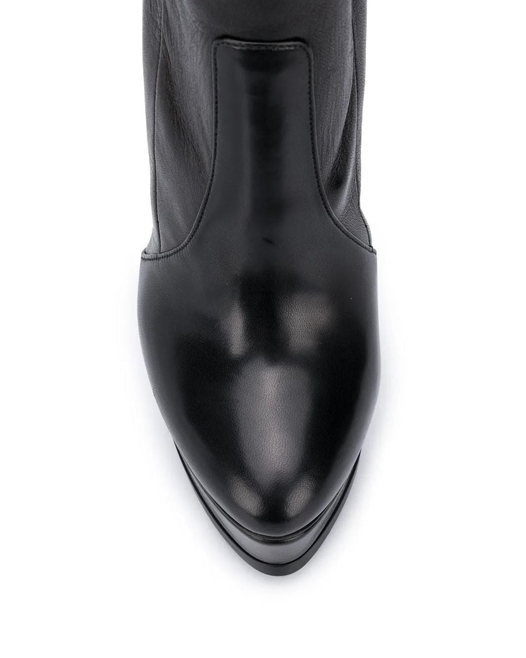 Casadei Black Platform Ankle Boots