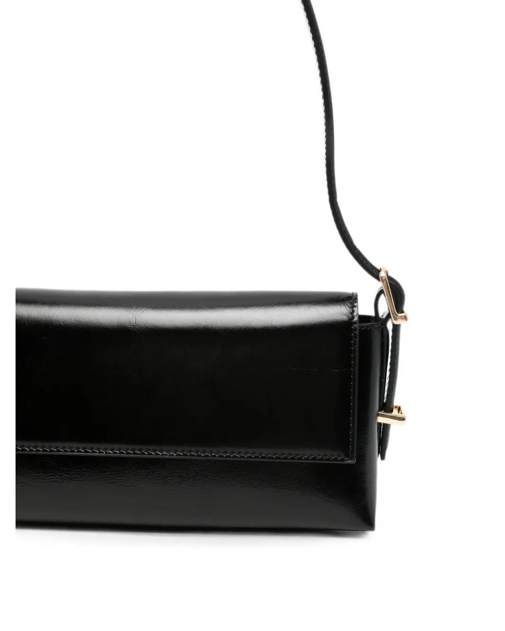 Jonathan Simkhai Black Atlas Moto Leather Shoulder Bag