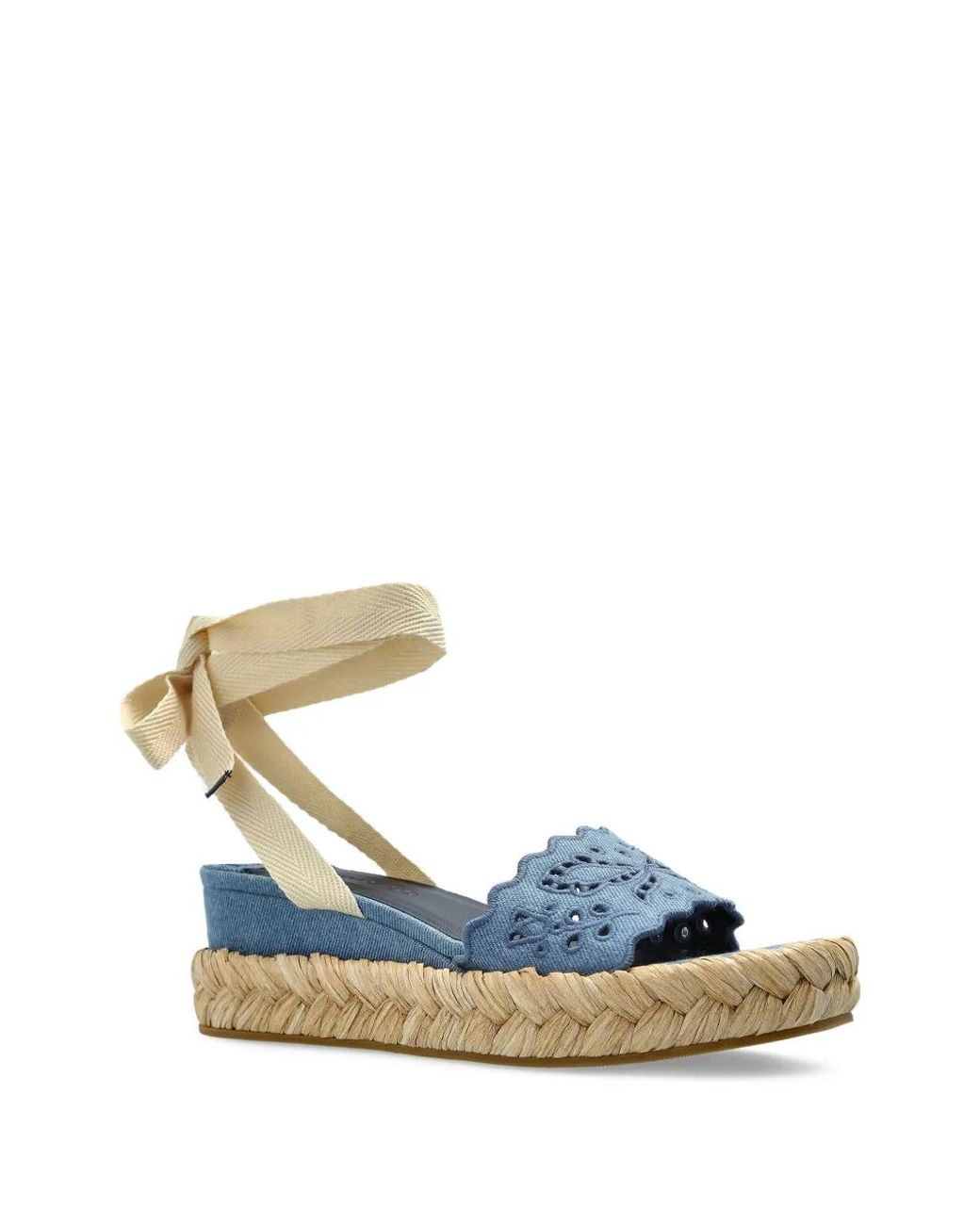 Jimmy Choo Blue Arlee Espadrilles