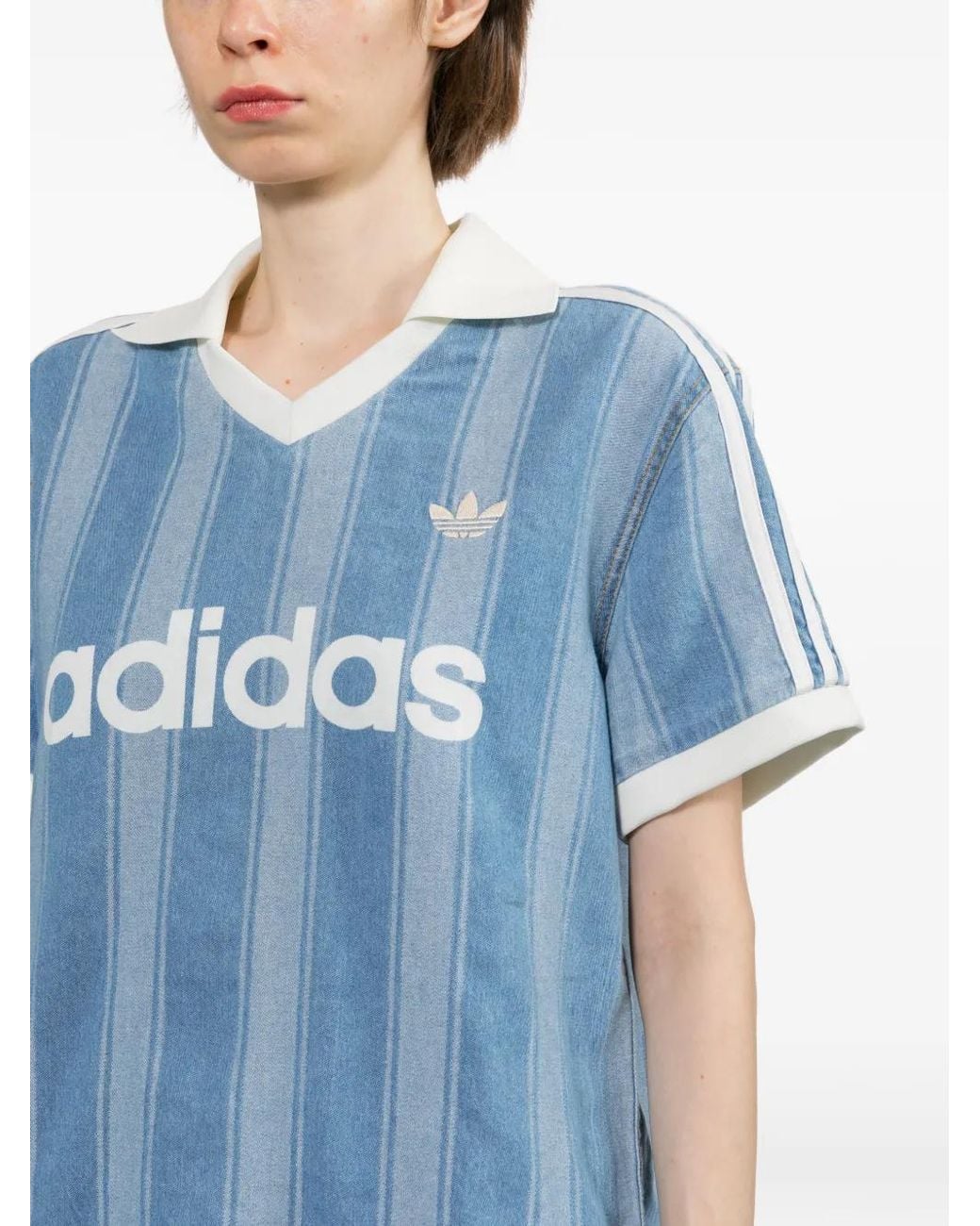 Adidas Blue Denim Football Jersey