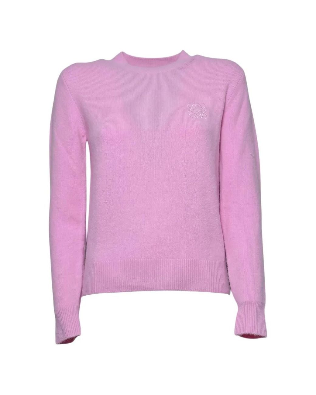 Mc2 Saint Barth Purple Crew-Neck Sweater With Logo-Embroidery