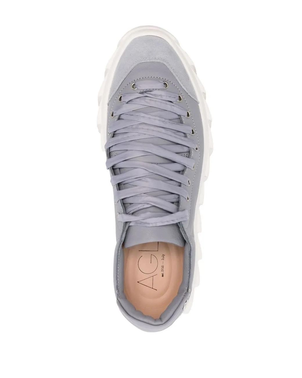Agl Attilio Giusti Leombruni White Blondie Ties Leather Sneakers