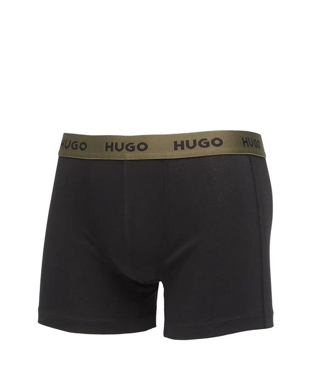 HUGO Black Logo-Waistband Boxers (Set Of Three) for men