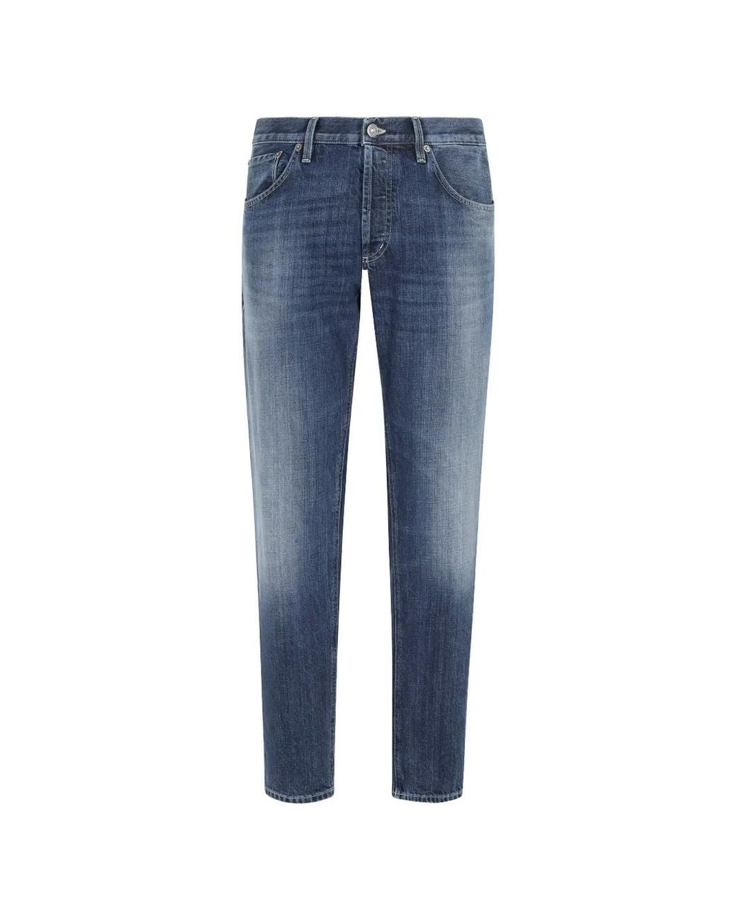 Dondup Blue Brighton Five-Pocket Jeans for men